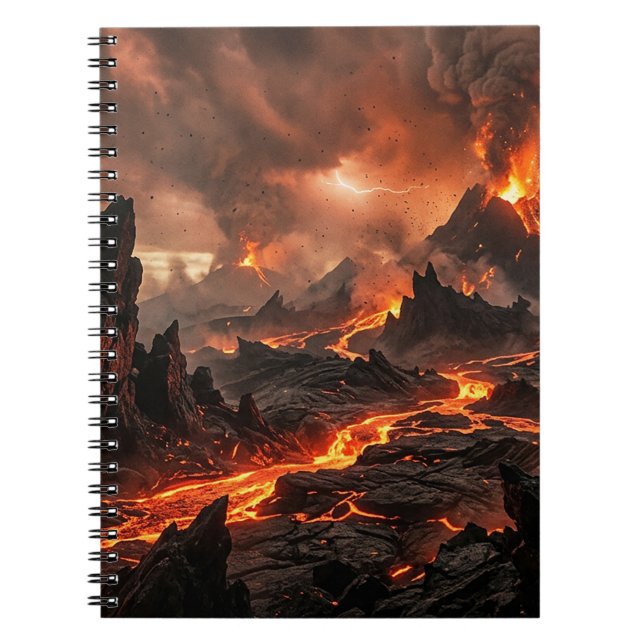 Cuaderno Lava Volcánica (Frente)