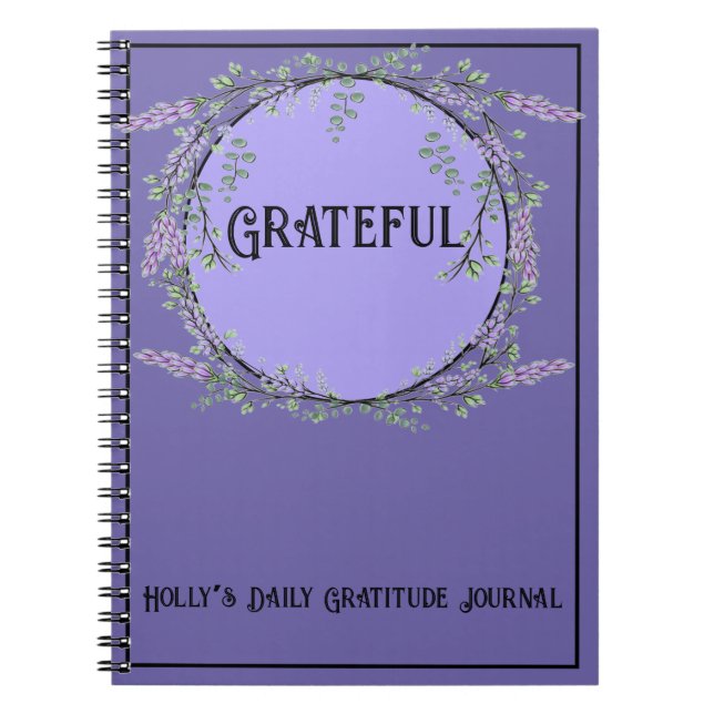 Cuaderno Lavanda acuática eucalipto bohobotánico (Frente)