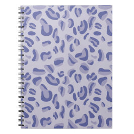 Cuaderno Lavanda con patrón de leopardo púrpura