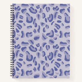 Cuaderno Lavanda con patrón de leopardo púrpura