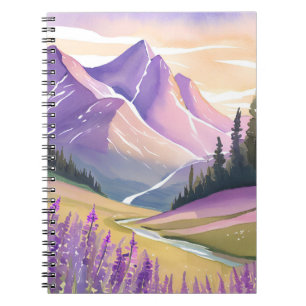 Cuaderno Lavanda de primavera   Acuarela del Parque Naciona