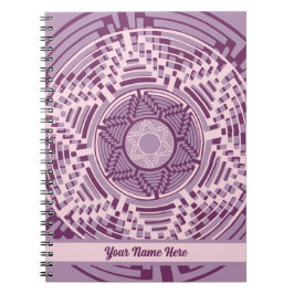 Cuaderno Lavanda de tejida de cesta de Navajo del Suroeste