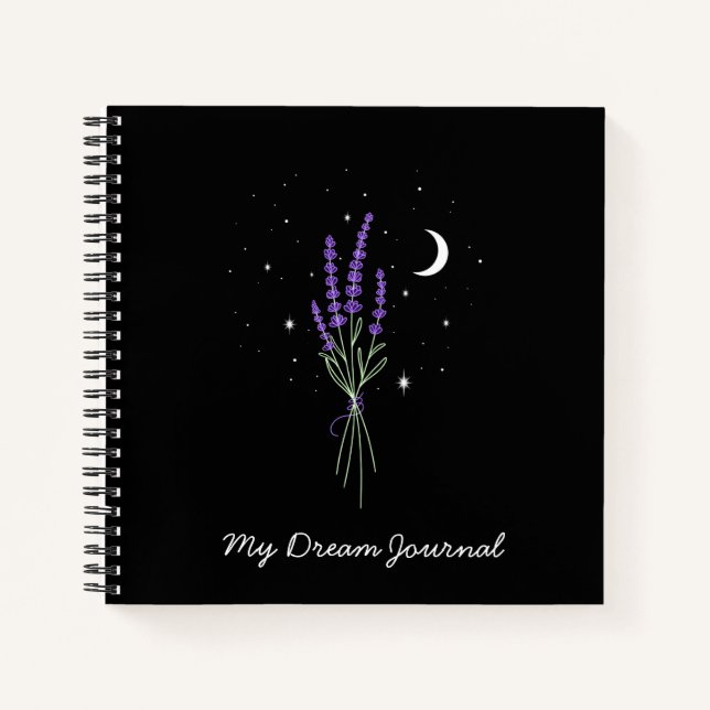 Cuaderno Lavanda en el Personalizable nocturno (Anverso)