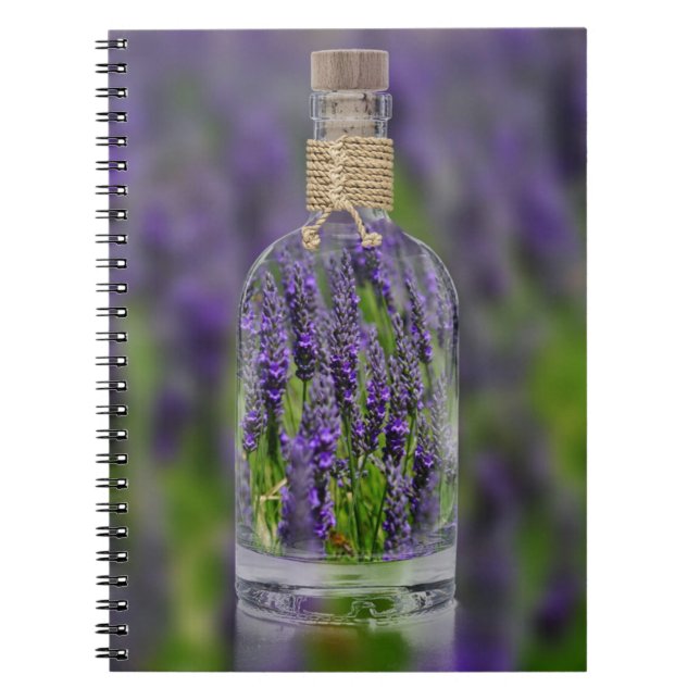 Cuaderno Lavanda en una botella (Frente)