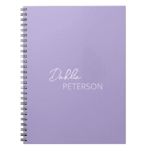 Cuaderno Lavanda Minimalista Moderna