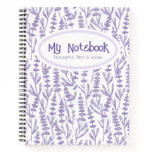 Lavanda Personalizada Púrpura Floral Elegante