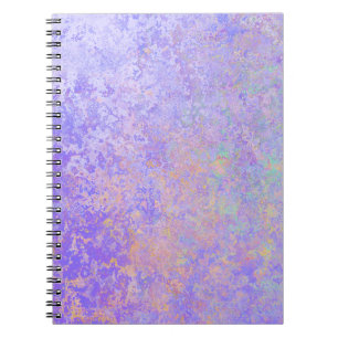 Cuaderno Lavanda psicodélica Púrpura Neon Pastel Resumen