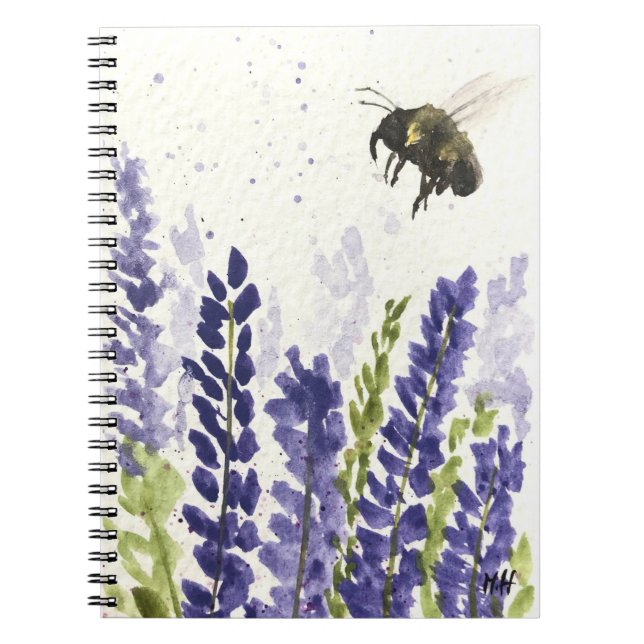 Cuaderno Lavanda y abejorro (Frente)