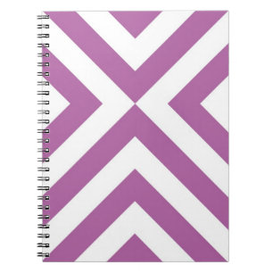 Cuaderno Lavanda y Chevrons blancos