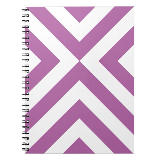 Cuaderno Lavanda y Chevrons blancos (Frente)