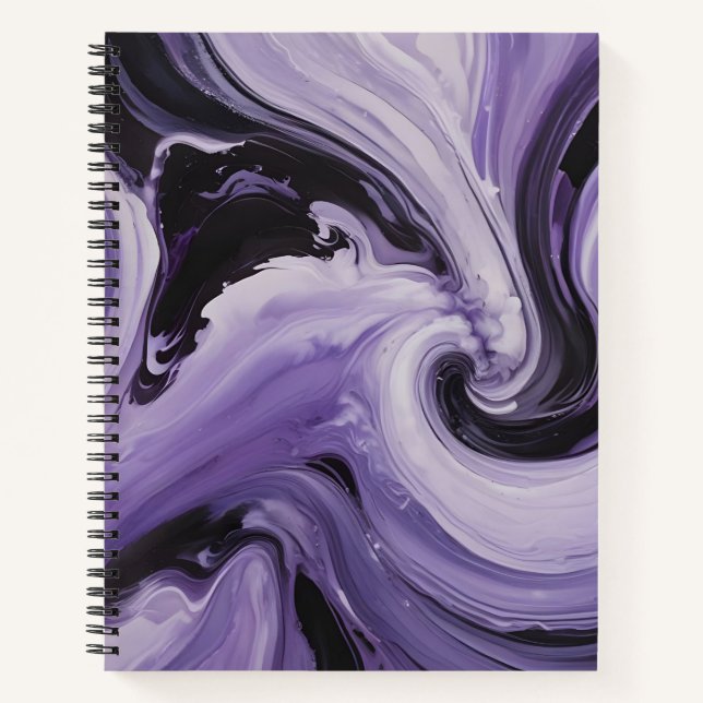 Cuaderno Lavanda y Negro (Anverso)