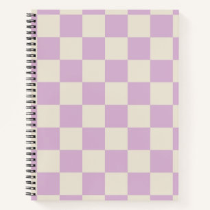 Cuaderno Lavanda y tablero de verificación blanco desactiva
