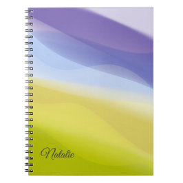 Cuaderno Lavender amarillo nombre mínimo Espiral foto portá