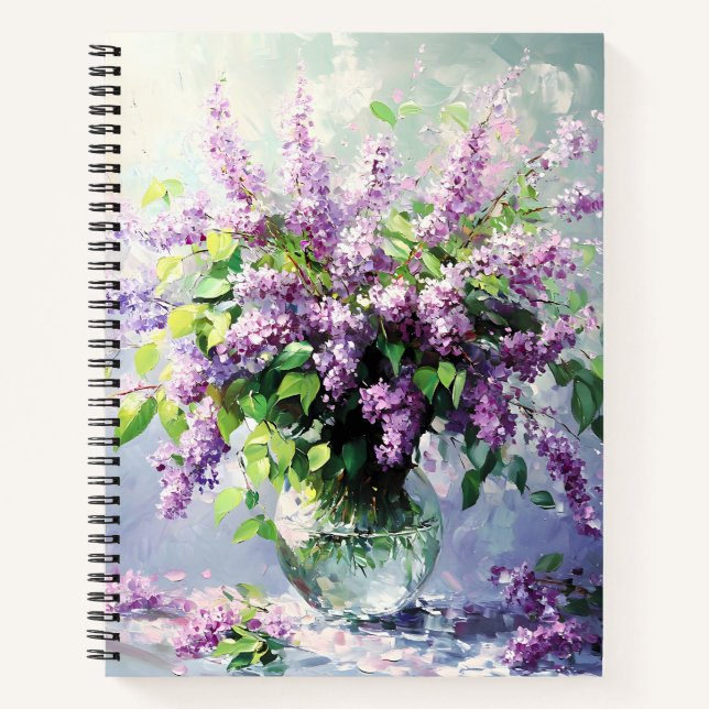 Cuaderno Lavender Blooming Lilac Bouquet (Anverso)