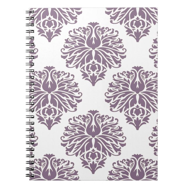 Cuaderno Lavender Elegant Damask (Frente)
