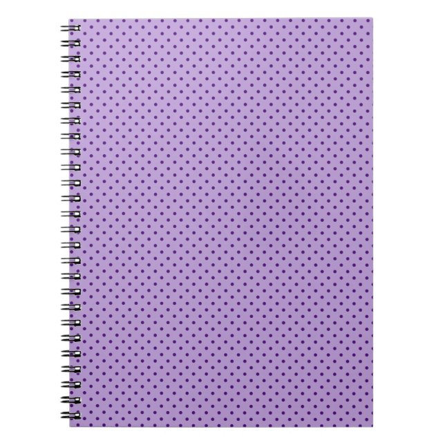 Cuaderno Lavender Purple Polka Dot Classic Minimal (Frente)