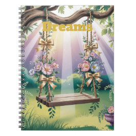 Cuaderno Lavender Rays Tree Swing Dreams para portátiles