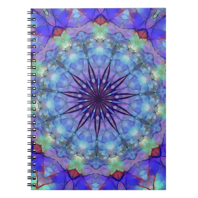 Cuaderno Lavender Starburst Mandala (Frente)