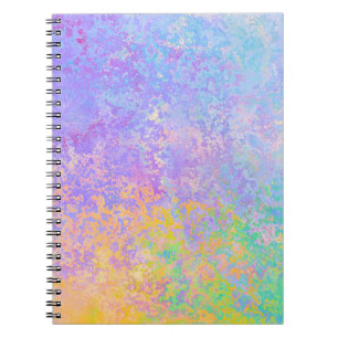 Cuaderno Lavender Sunrise Pastel Neon Alcohol Tinta Resumen