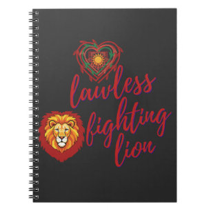 Cuaderno Lawless fighting lion