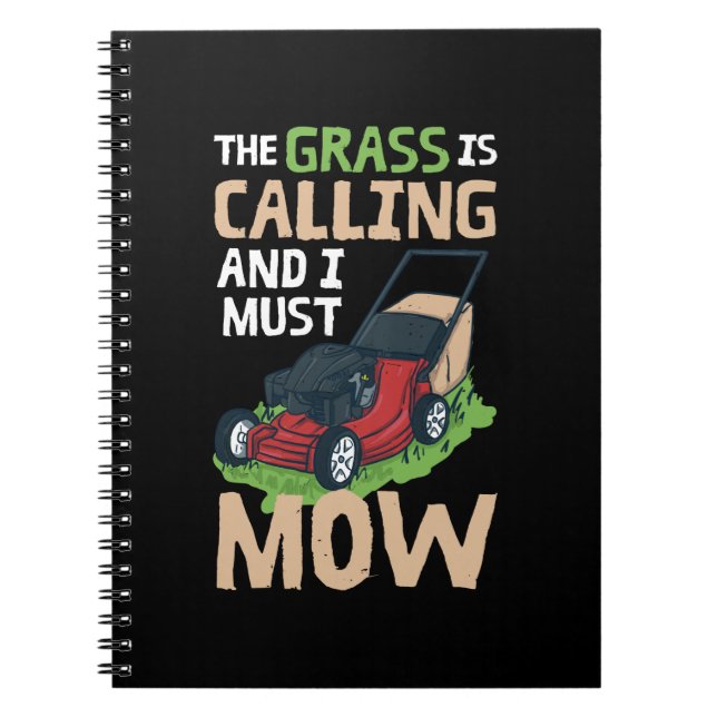 Cuaderno Lawn Mower Lawn Care (Frente)
