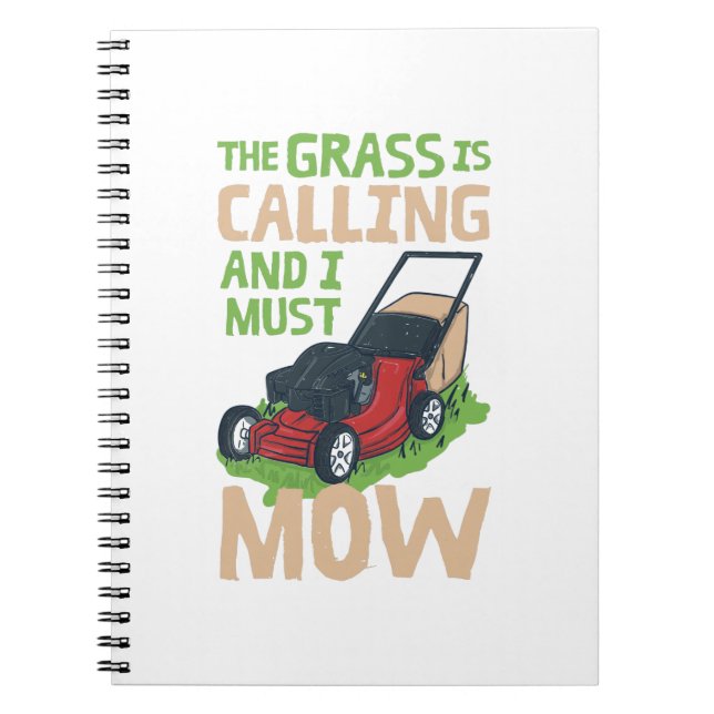 Cuaderno Lawn Mower Lawn Care (Frente)