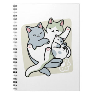 Cuaderno Laze Furr Days - Diseño de gatos perezosos