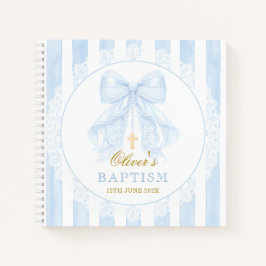 Cuaderno Lazo azul elegante niño