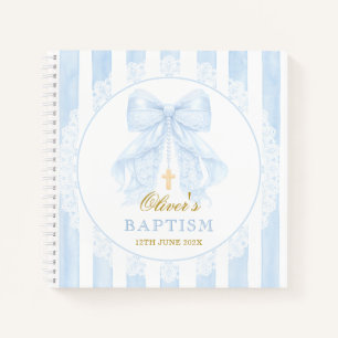 Cuaderno Lazo azul elegante niño