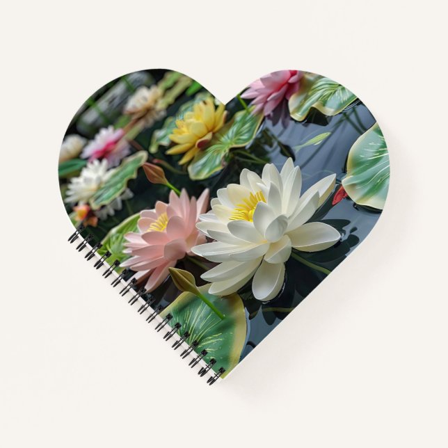 Cuaderno Lazo blanco, amarillo de floración (Anverso)