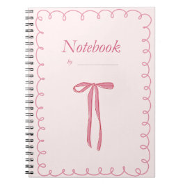 Cuaderno Lazo de cinta rosa