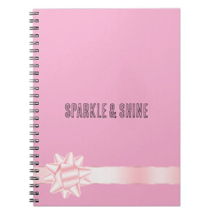 Cuaderno Lazo de cinta rosa rubor