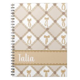 Cuaderno Lazo de Coqueta Marrón