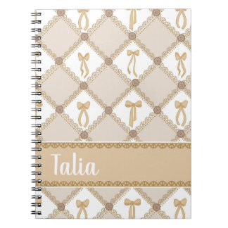 Cuaderno Lazo de Coqueta Marrón