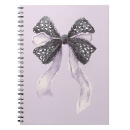 Cuaderno Lazo de lavanda negra