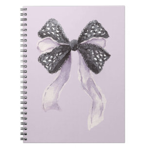 Cuaderno Lazo de lavanda negra