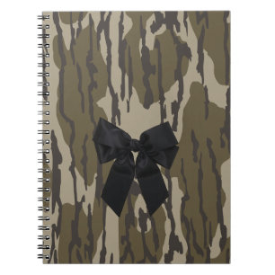 Cuaderno Lazo de lazo adorable camuflaje de tierras bajas p
