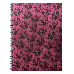 Cuaderno Lazo negro con fondo rosado