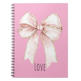 Cuaderno Lazo Rosa Bonito