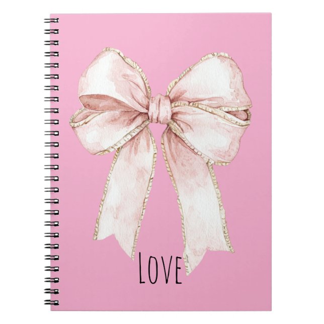 Cuaderno Lazo Rosa Bonito (Frente)