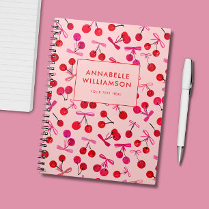 Cuaderno Lazo rosa y cereza
