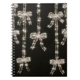 Cuaderno Lazos de destellos blancos y negros