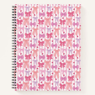 Cuaderno Lazos y rayas pastel femeninos