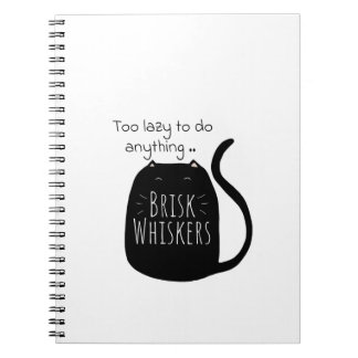 Cuaderno Lazy black cat Spiral Photo Notebook