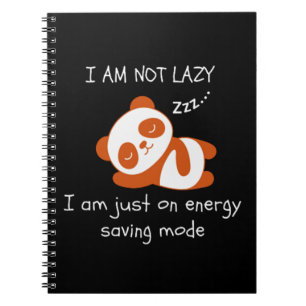 Cuaderno Lazy Panda Funny