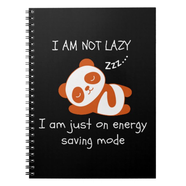 Cuaderno Lazy Panda Funny (Frente)