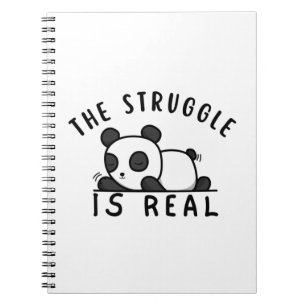 Cuaderno Lazy Panda La Lucha Es Real