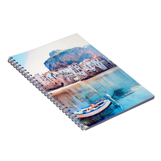Cuaderno ldp CEFALU - Sicilia - playa - panorama (Lado Derecho)