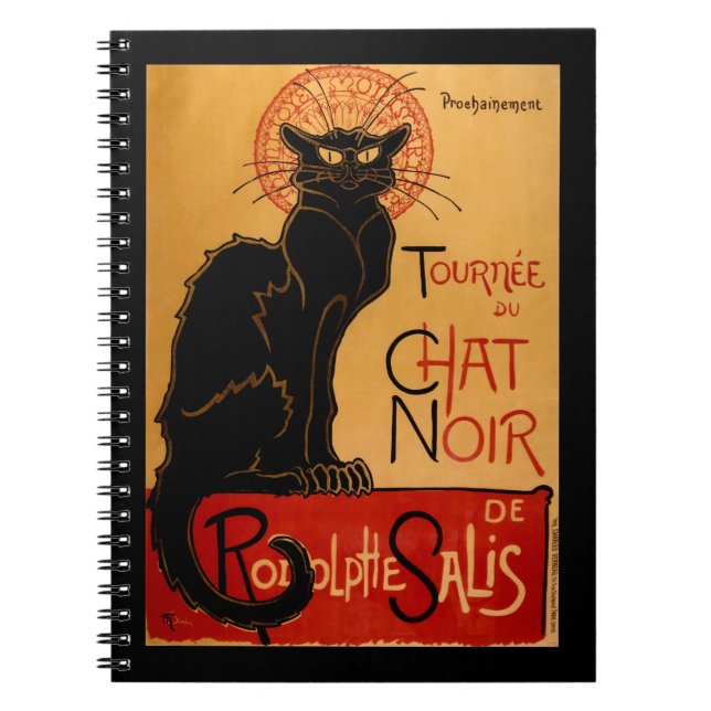 Cuaderno Le Chat Noir de Steinlen (Frente)