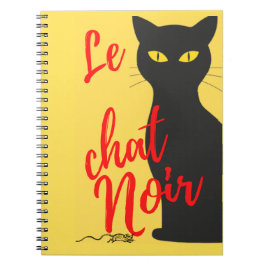 Cuaderno Le Chat Noir Rojo y Amarillo moderno